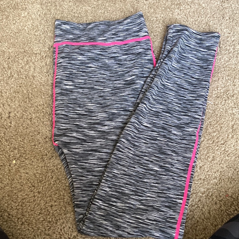 one-size/ gray and pink leggings